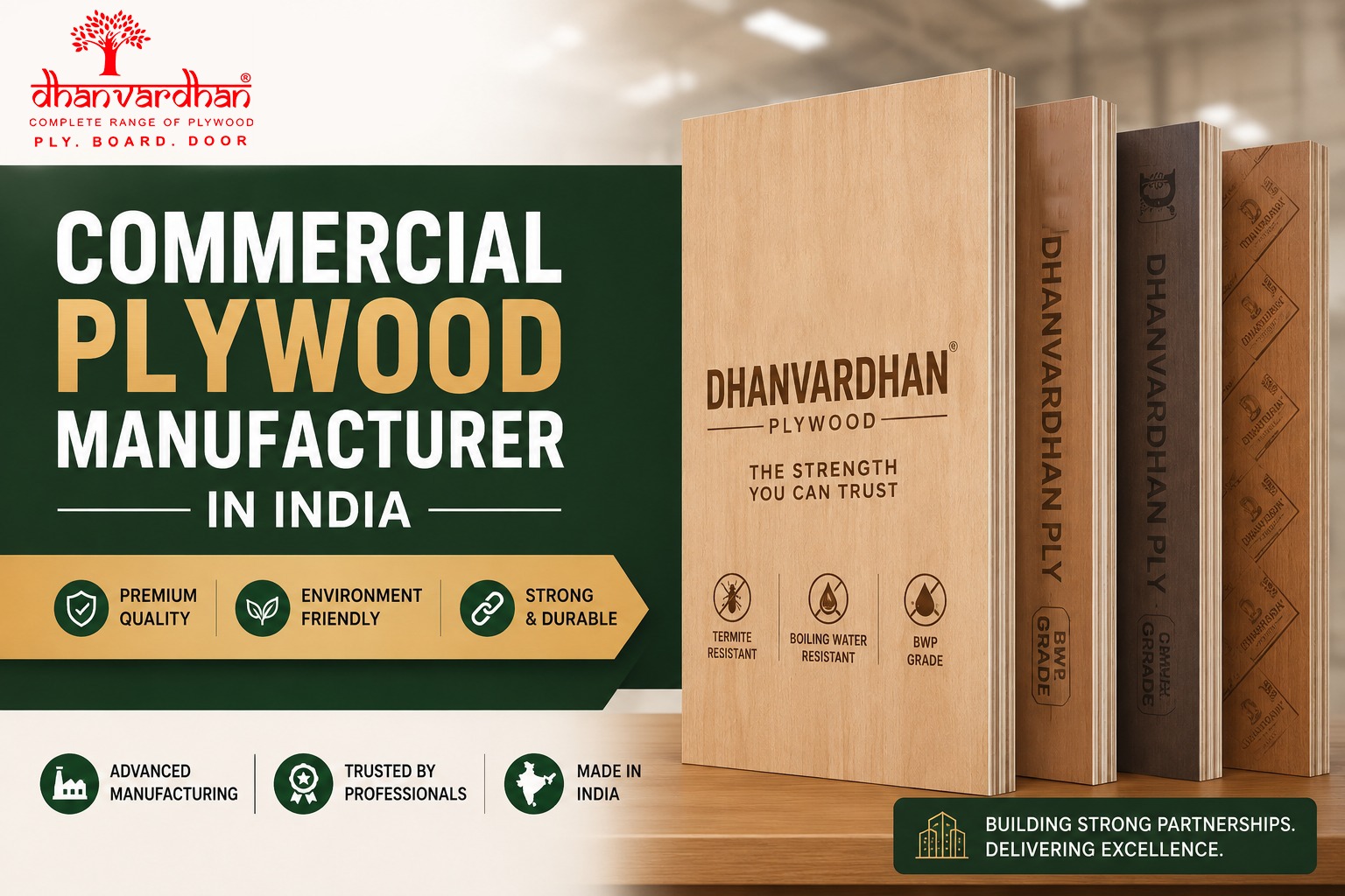 Commercial Plywood Manufacturers In India